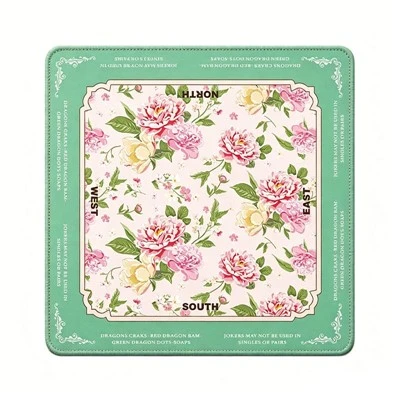 Floral Pattern Mahjong Mat